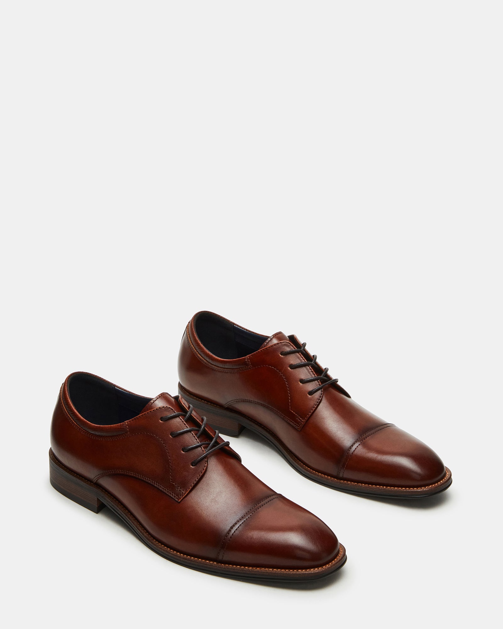 mens brown dress shoe Steve Madden Men's Hasan Oxford Dress Shoes, Tan, 9M, Leather