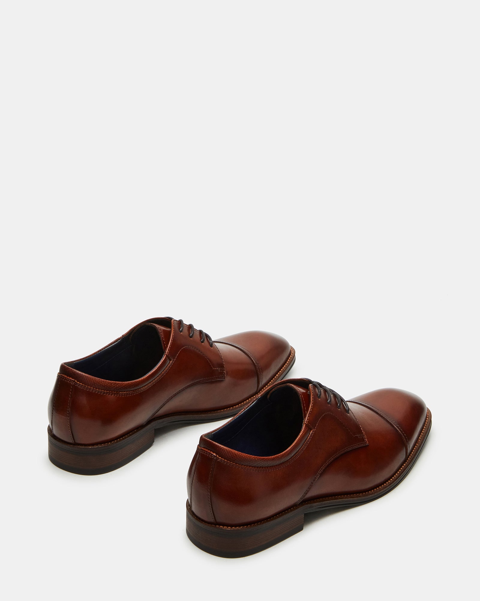 Steve Madden Men's Hasan Oxford Dress Shoes, Tan, 9M, Leather