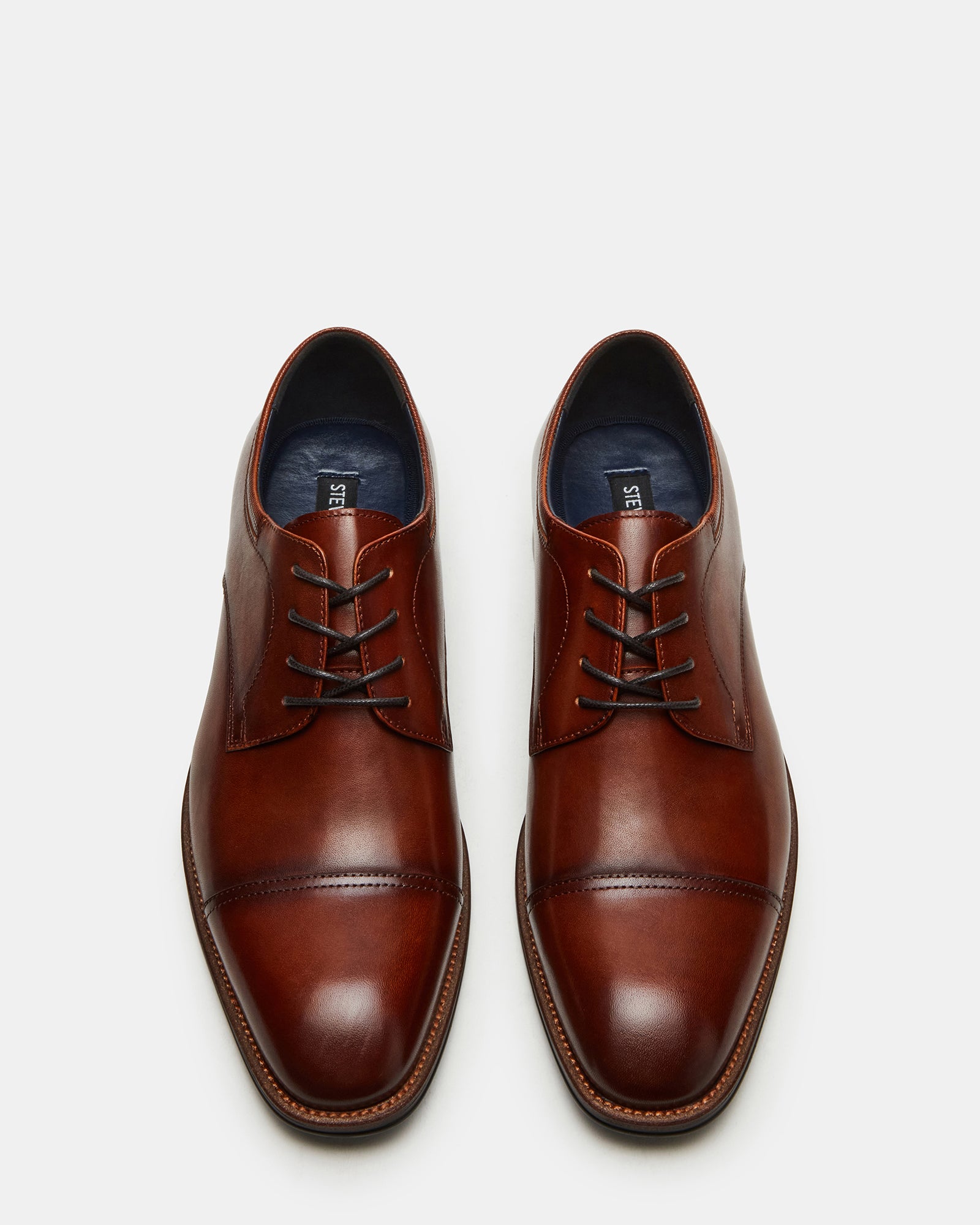 Steve Madden Men's Hasan Oxford Dress Shoes, Tan, 9M, Leather Steve Madden Men's Hasan Oxford Dress Shoes, Tan, 9M, Leather