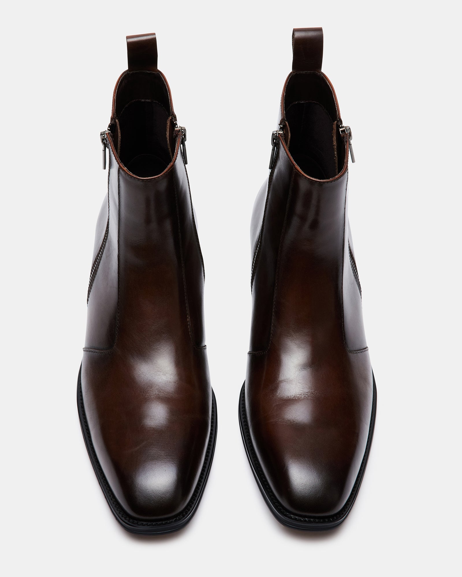 Steve Madden Men's Haynes Ankle Boots - Brown - Size 7 - Leather Steve Madden Men's Haynes Ankle Boots - Brown - Size 7 - Leather