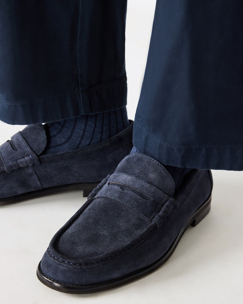 HUCKLE NAVY SUEDE - view 2