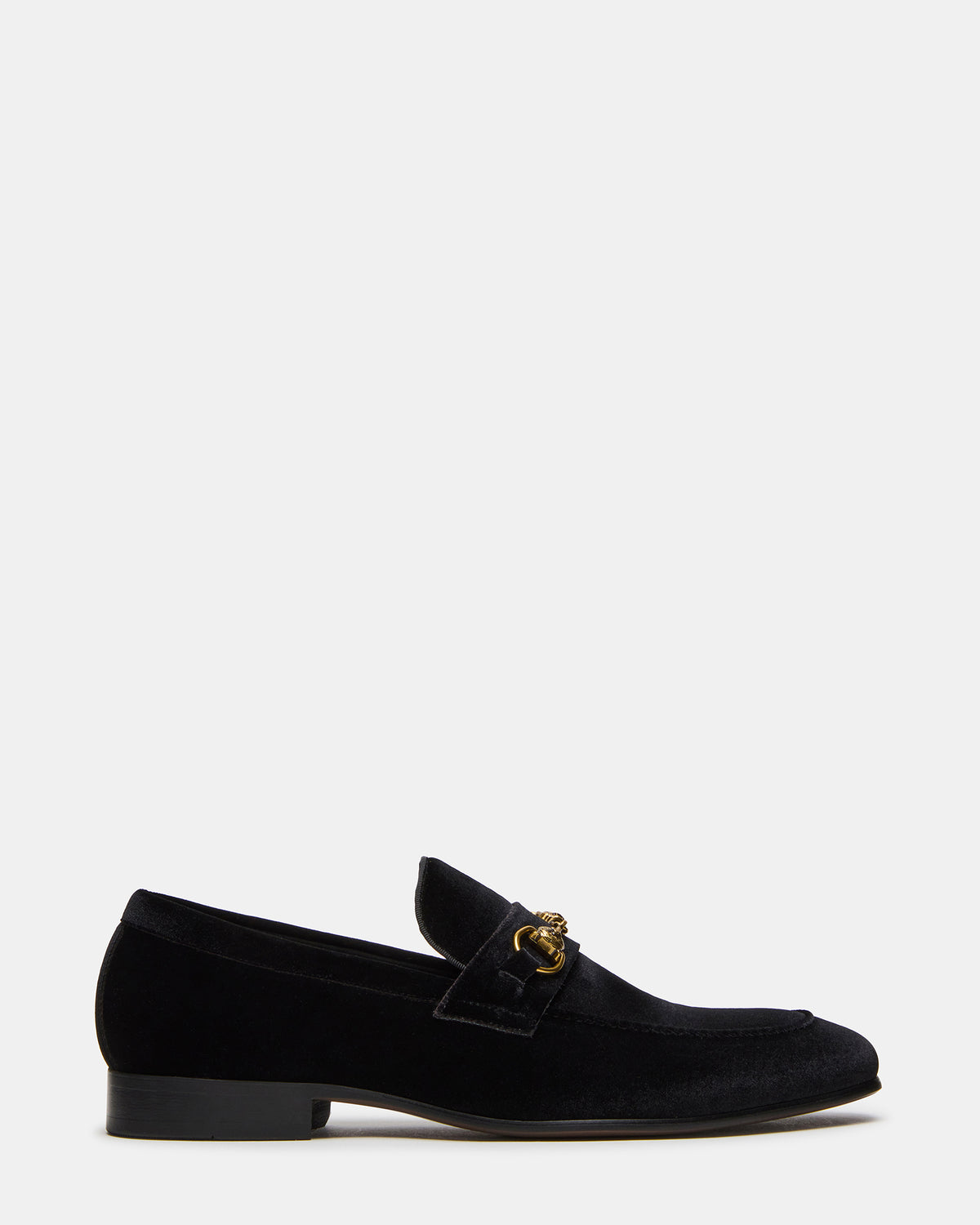 Steve Madden Godric Black Velvet Bit Loafers Gold Hardware Men’s 10M NEW BANNOCH Black Velvet Men main image 2