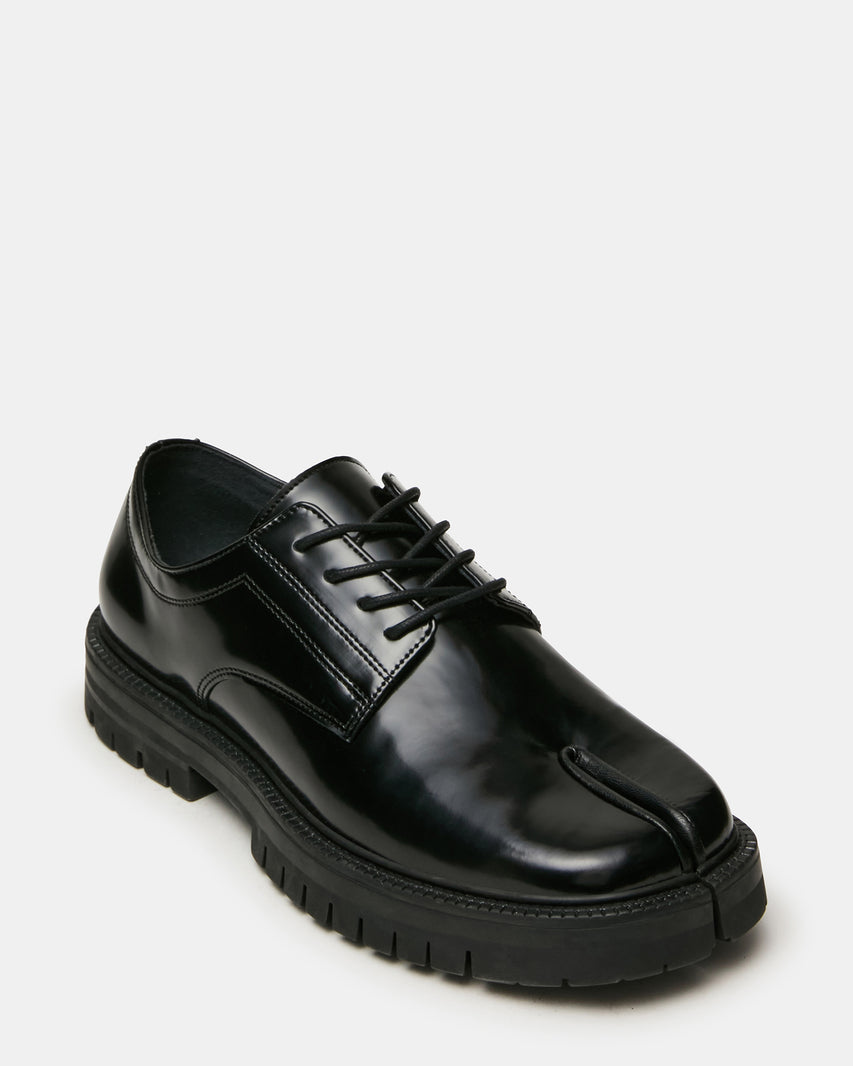 JAXEL Black Box Tabi Split-Toe Lace-Up Lug Men's Dress Shoe | Steve Madden