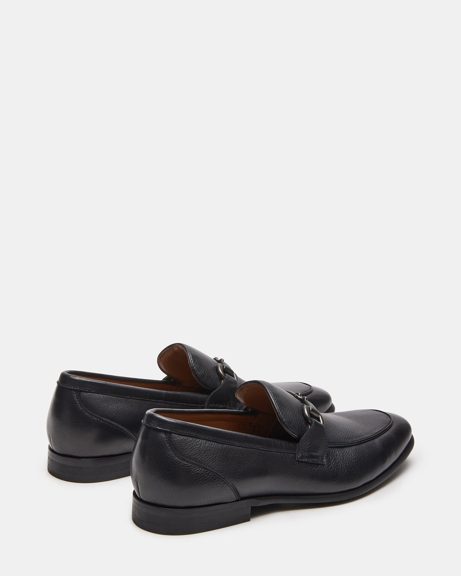 Steve Madden Men's Aahron Leather Loafer Black Size 8 M