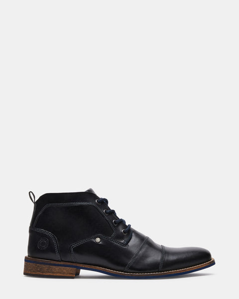 KRAMERR Black Leather Chukka Boots | Designer Men's Chukka Boots ...