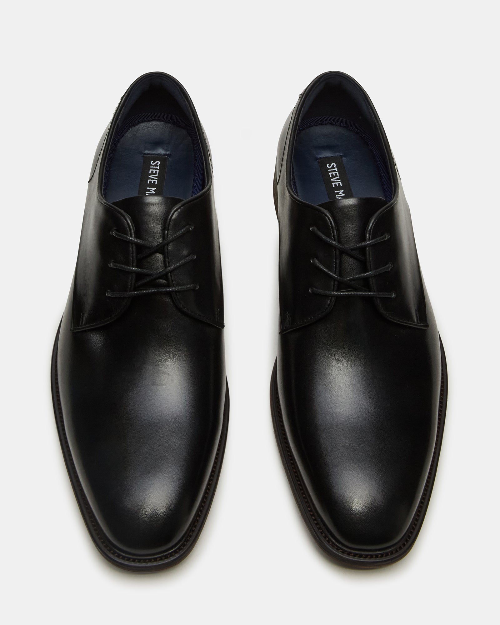 Steve Madden Men's Leland Lace-Up Dress Shoes - Black - Size 10.5 - Leather Steve Madden Men's Leland Lace-Up Dress Shoes - Black - Size 10.5 - Leather