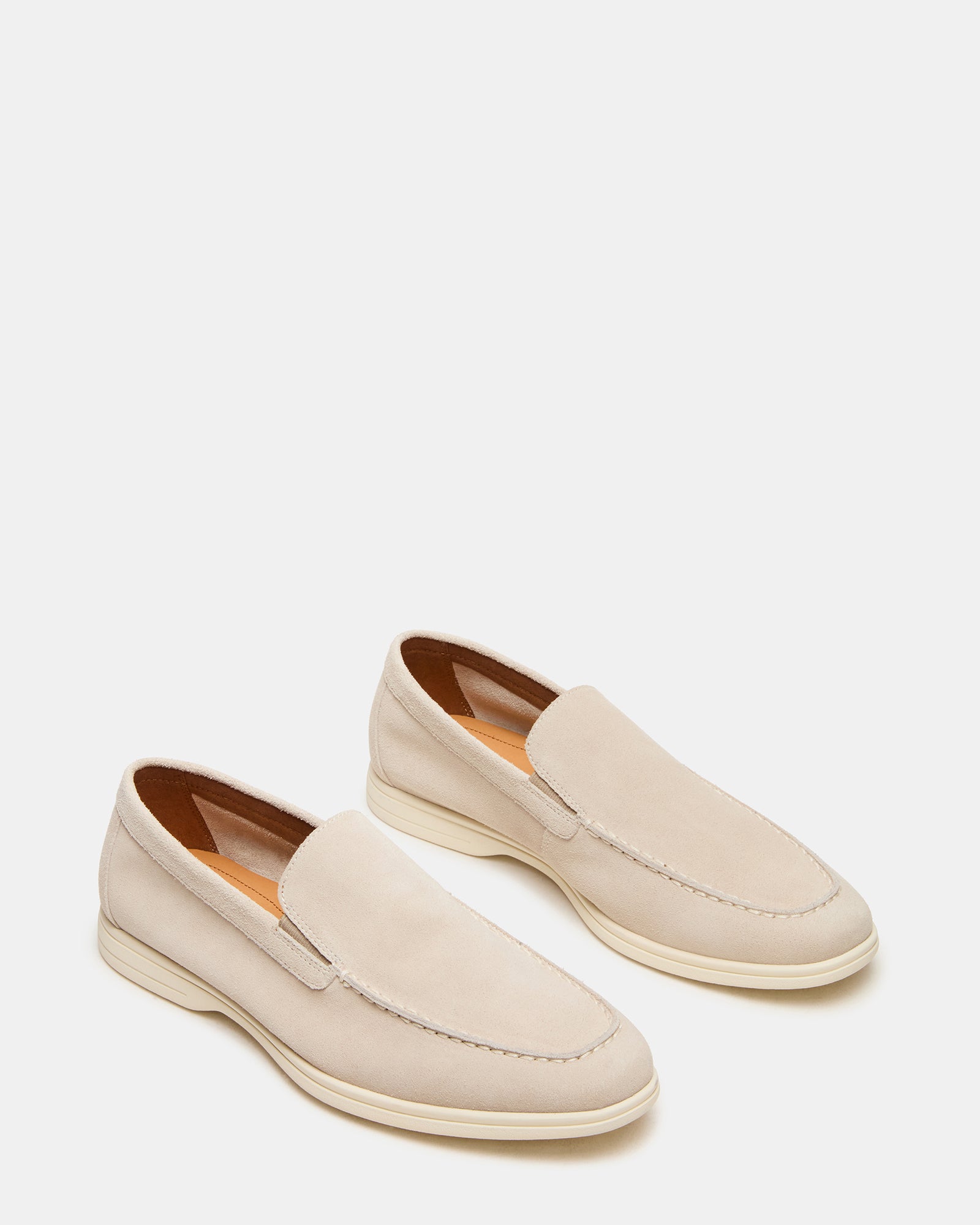 Steve Madden Men's Linux Slip-On Casual Shoes - Beige Suede - Size 8