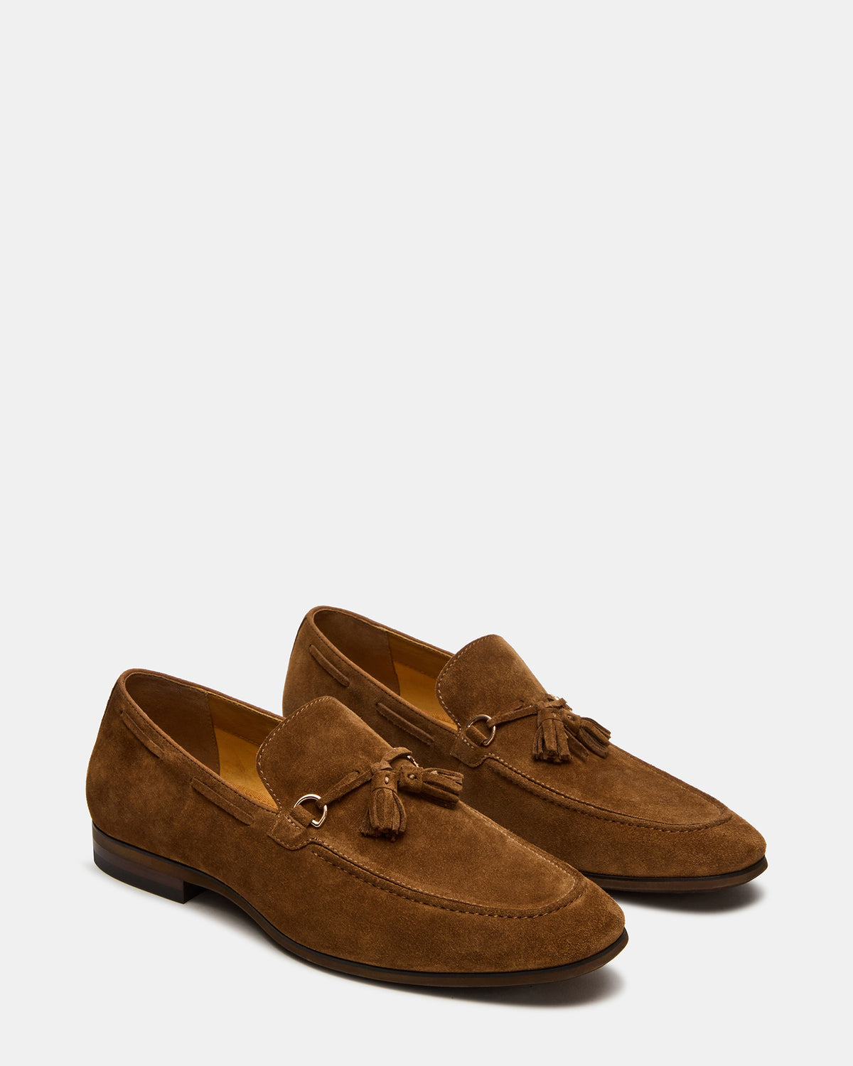 LOGAN Cognac Suede Tassel Slip-On Men display picture 1