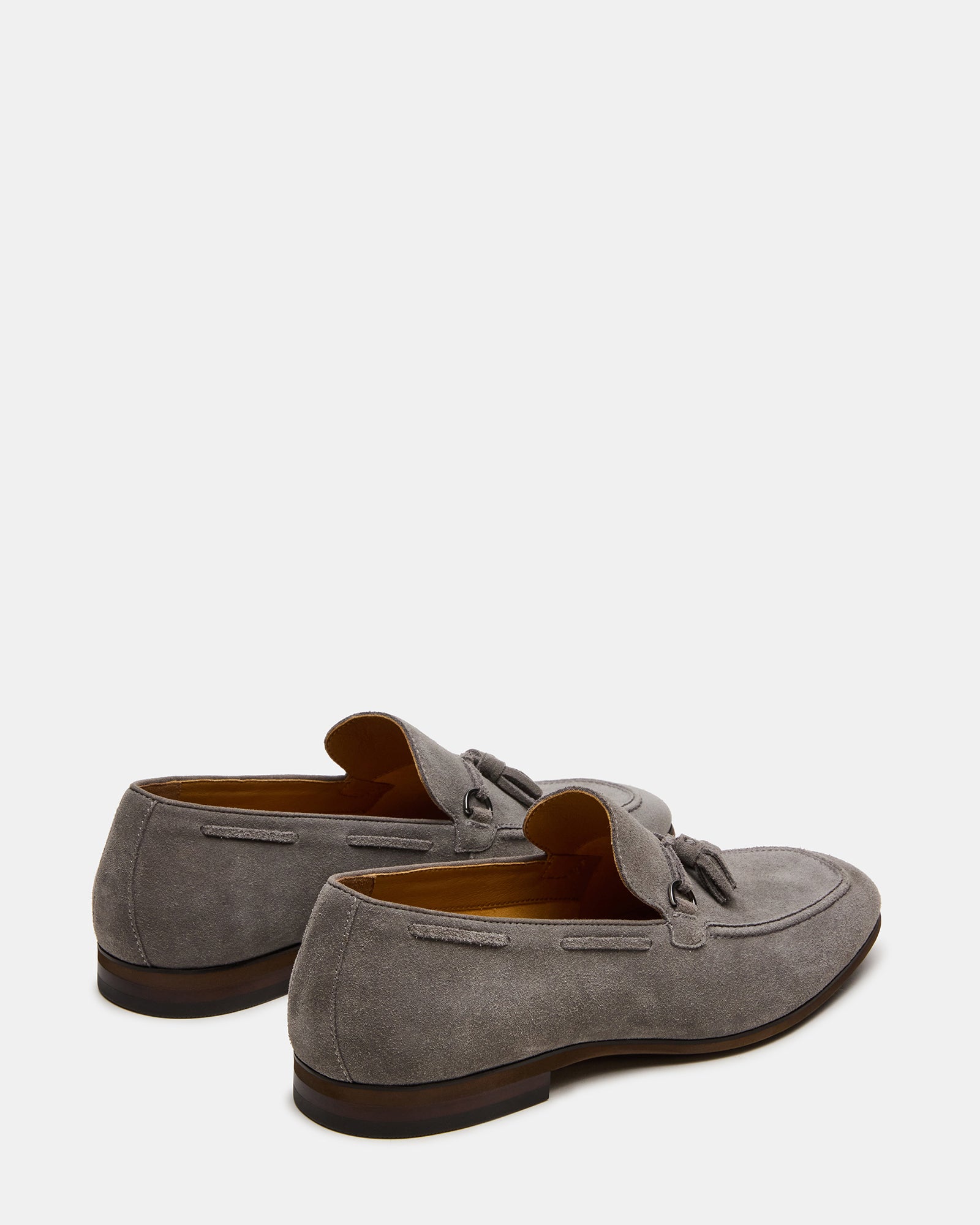 Steve Madden Men's Logan Slip-On Loafers - Light Grey Suede - Size 10.5 - Rubber Steve Madden Men's Logan Slip-On Loafers - Light Grey Suede - Size 10.5 - Rubber
