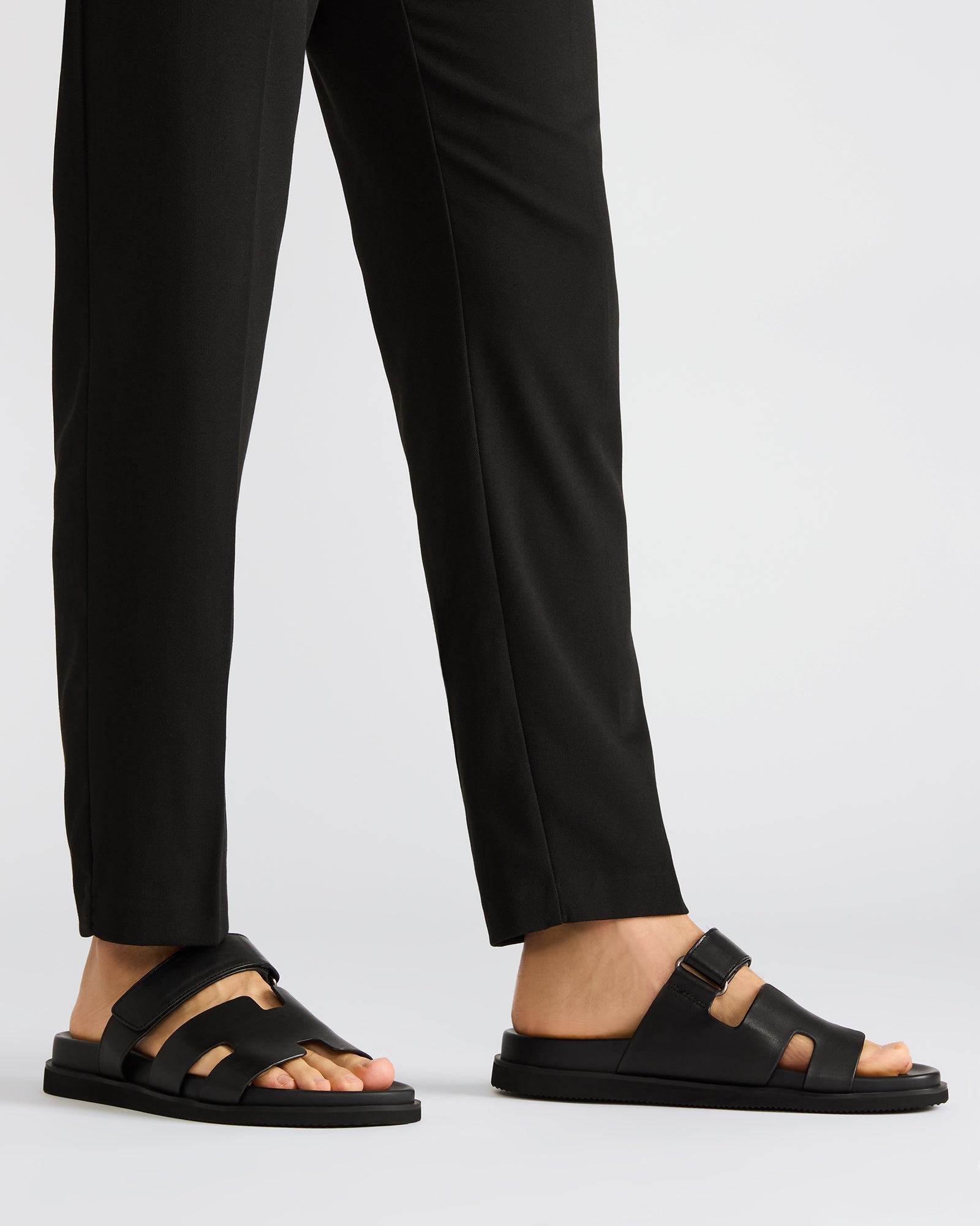 MAIVEN Black Leather Men's Fisherman Sandal – Steve Madden