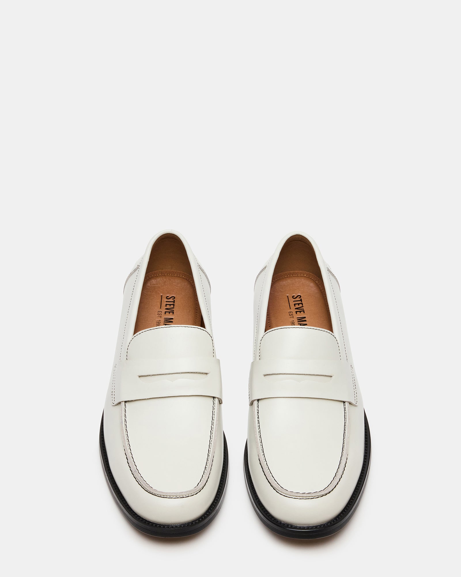 Steve Madden Women's Natan Slip-On Loafers - White - Size 9
