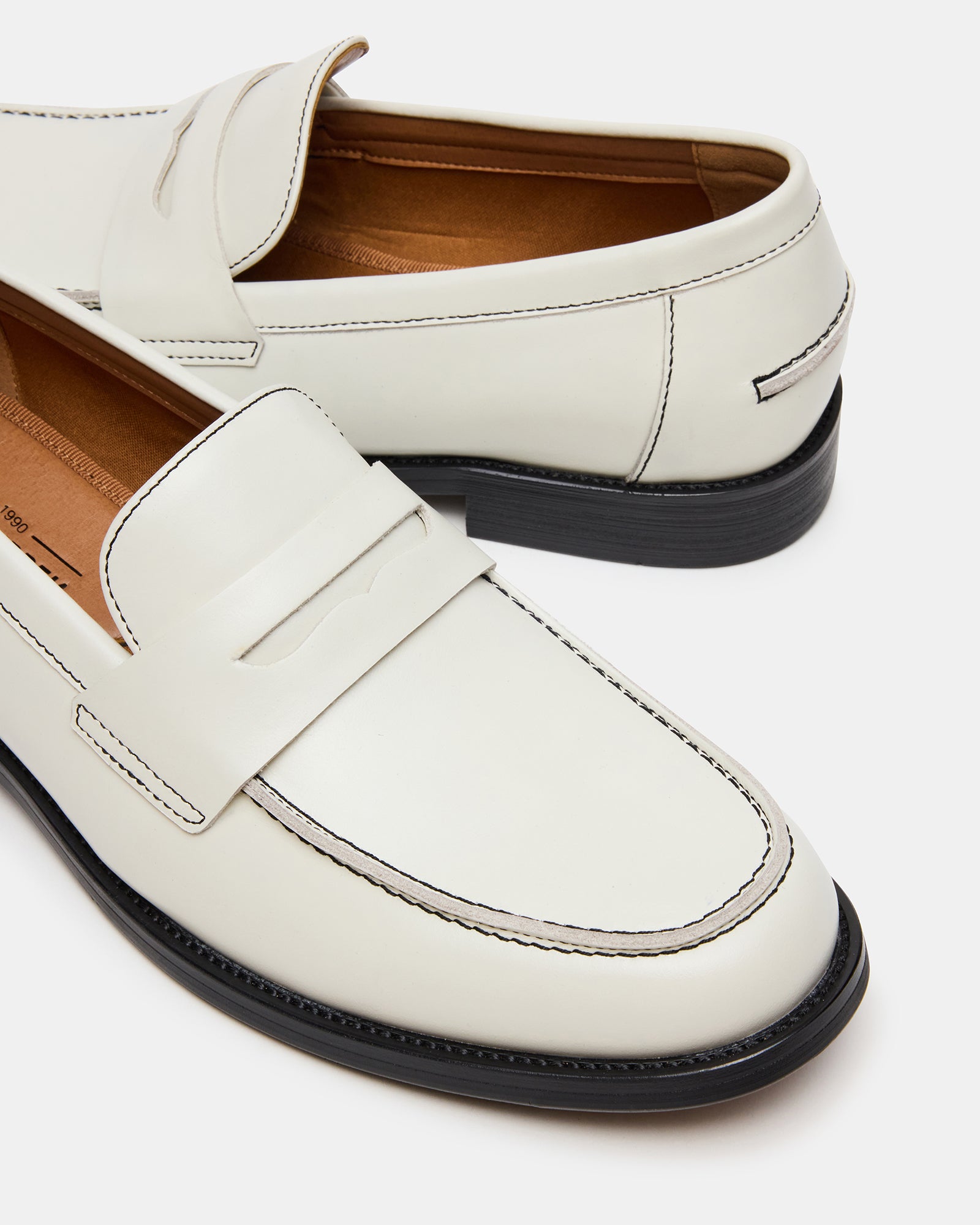 Steve Madden Women's Natan Slip-On Loafers - White - Size 9 Steve Madden Women's Natan Slip-On Loafers - White - Size 9