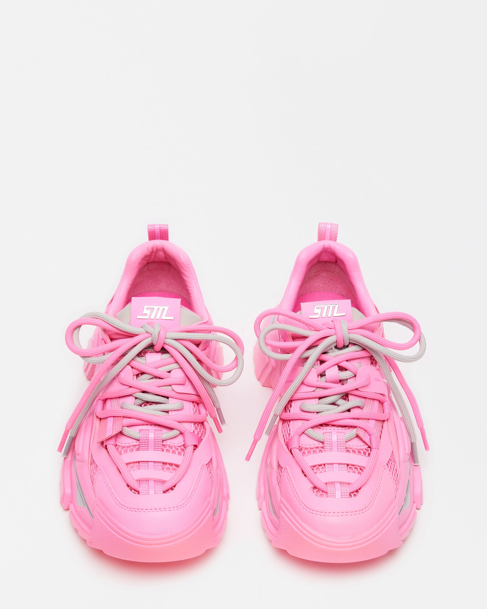 POWER Pink Low-Top Lace-Up Sneaker | Women's Sneakers – Steve Madden