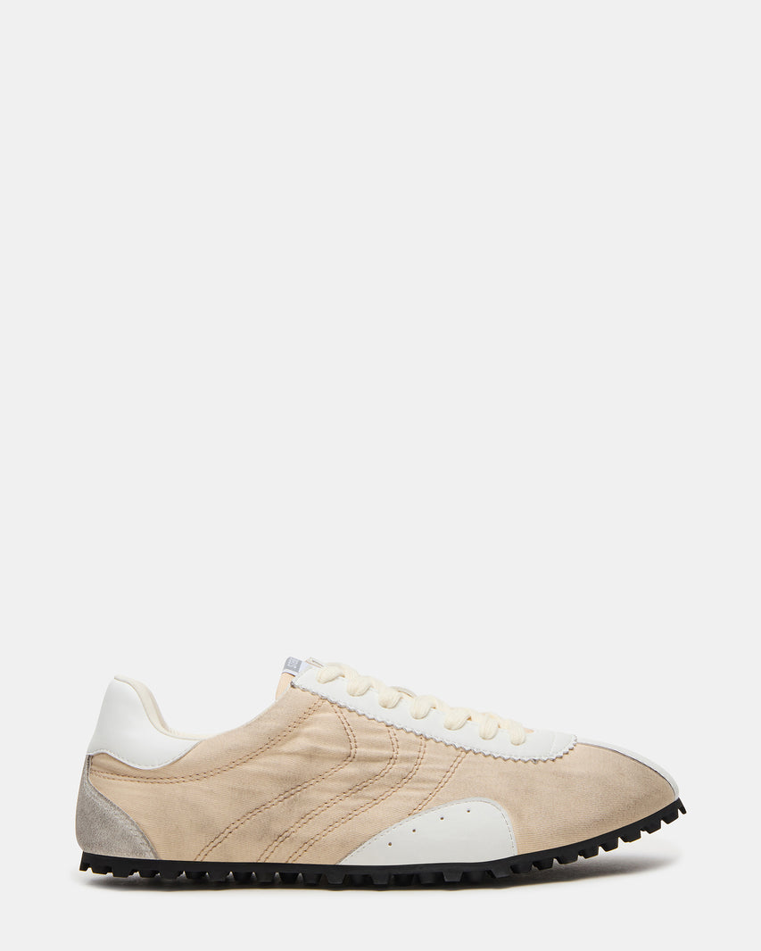 PUZZLE Cream Low-Top Lace-Up Men's Sneaker | Steve Madden