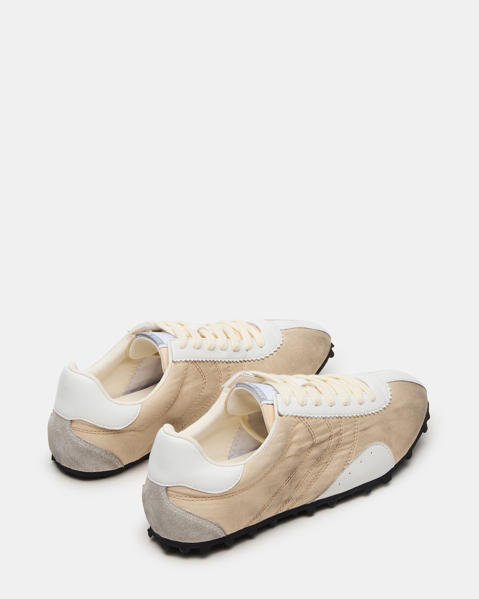 Steve Madden Men's Puzzle Lace-Up Sneakers - Cream - Size 9