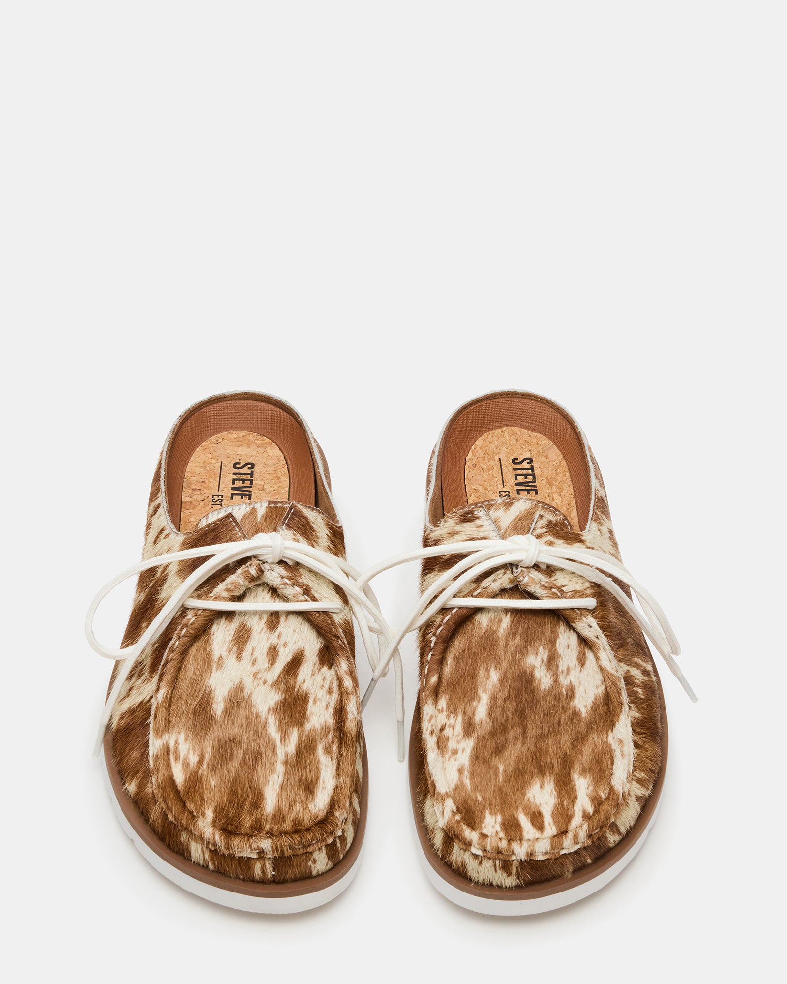 Steve Madden Men's Sailor Brown White Slip-On Casual Shoes - Brown/White - Size 9