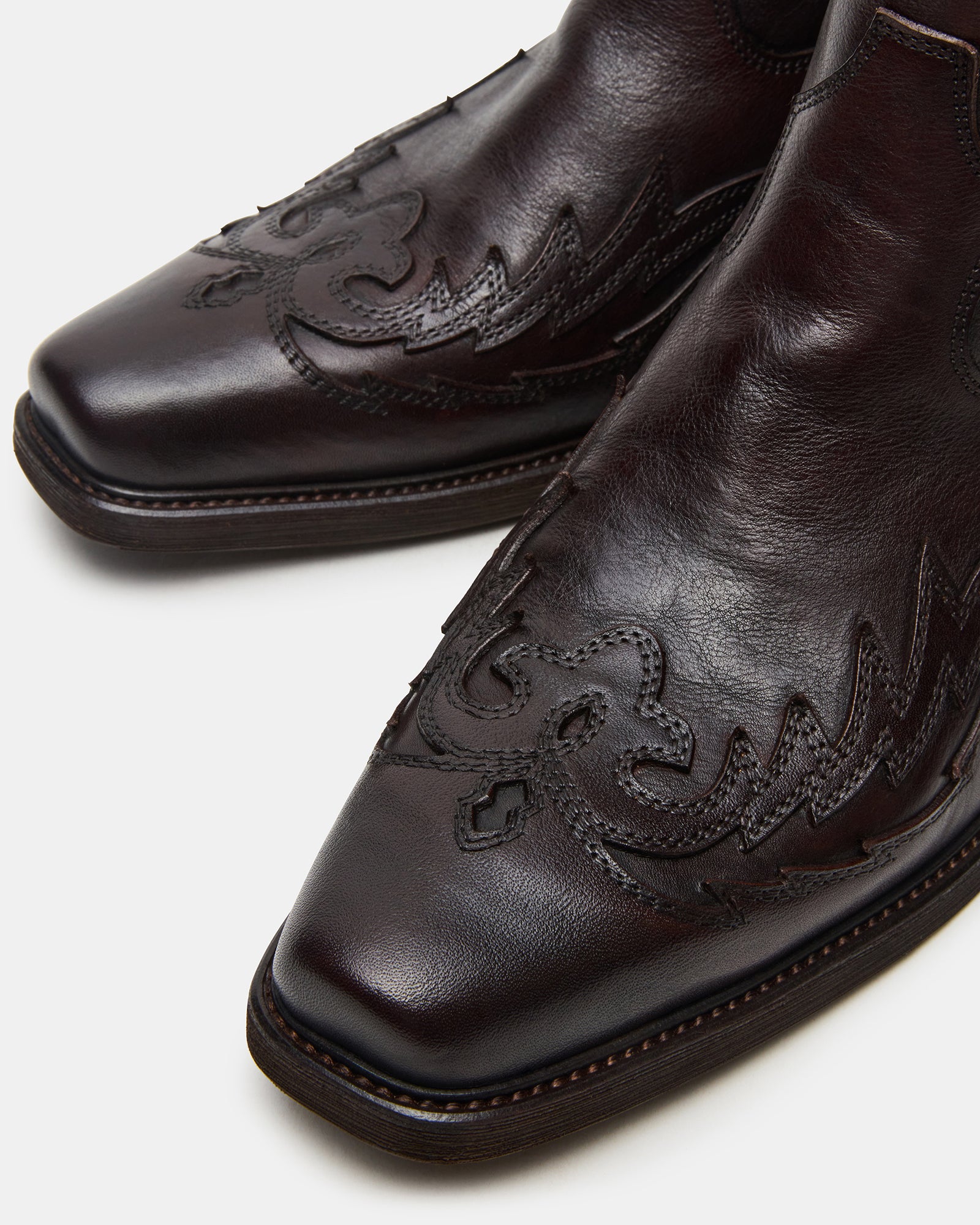 Steve Madden Men's Santana Ankle Boots - Dark Brown - Size 7.5 - Leather Steve Madden Men's Santana Ankle Boots - Dark Brown - Size 7.5 - Leather