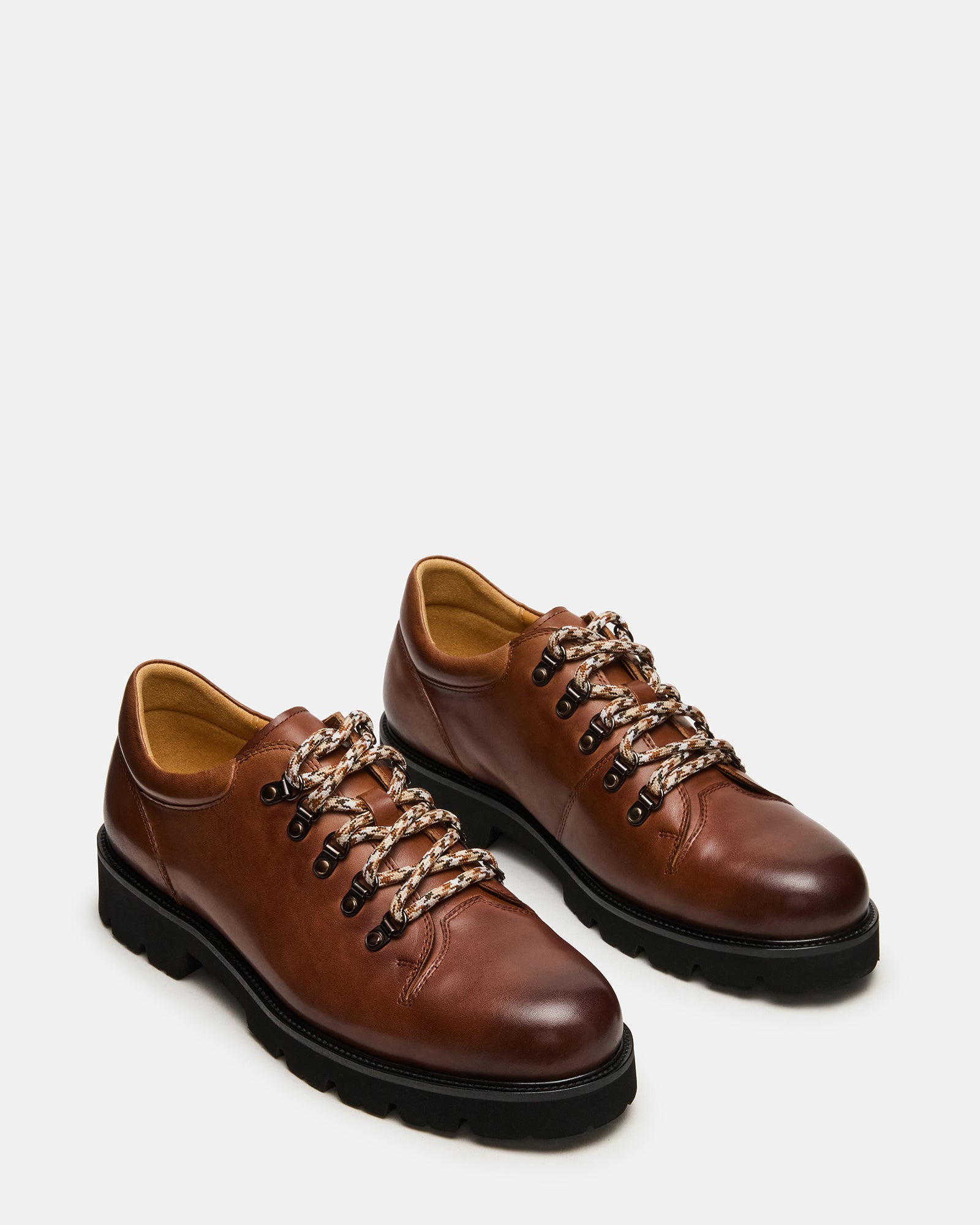 men's lace up dress shoes Steve Madden Turbo Lace-Up Casual - Dark Tan - Size 10 Mica Embroidered Midi Dress Gothic ghost white collar Color:Black And White Solid Available in narrow