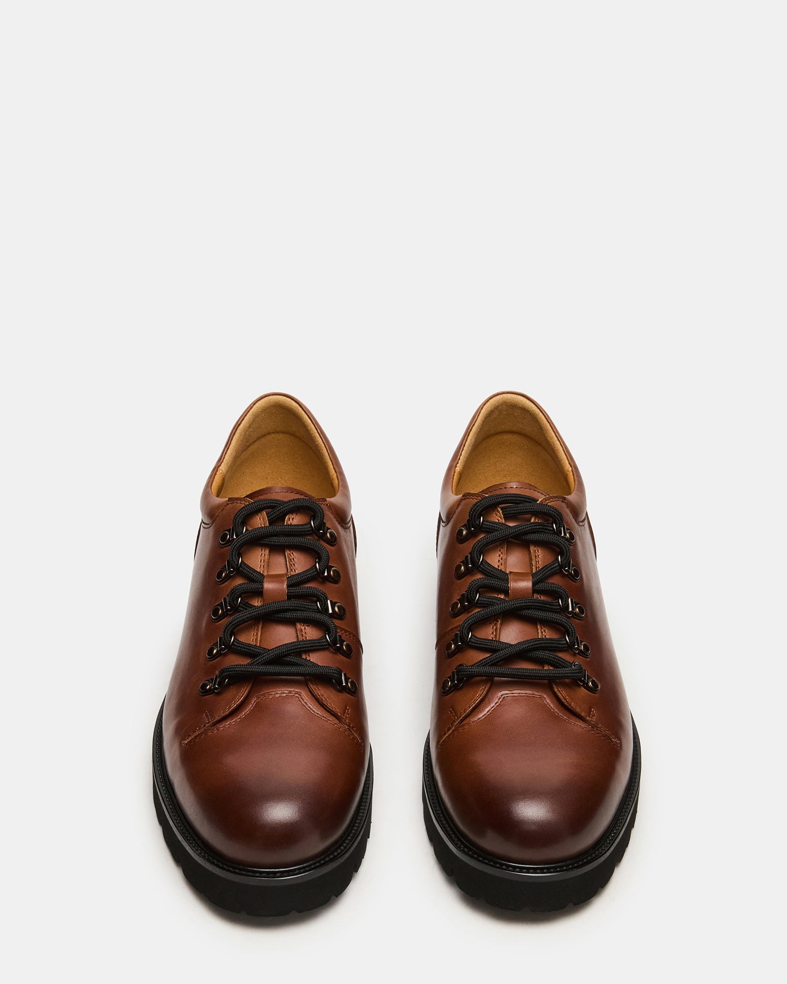 TURBO Dark Tan Lace-Up Dress Shoe  Steve Madden