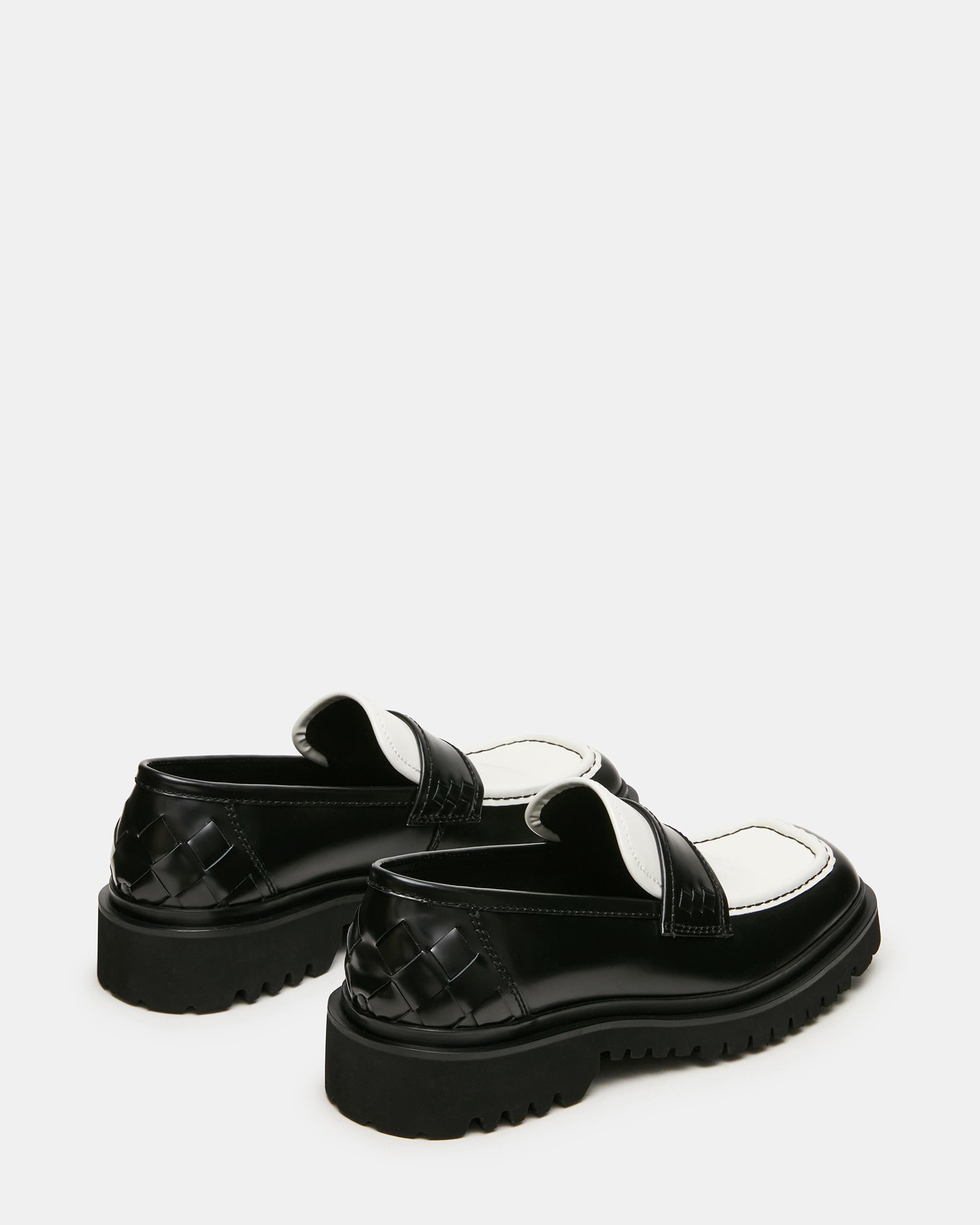 VINCENZO BLACK/WHITE LEATHER - view 5