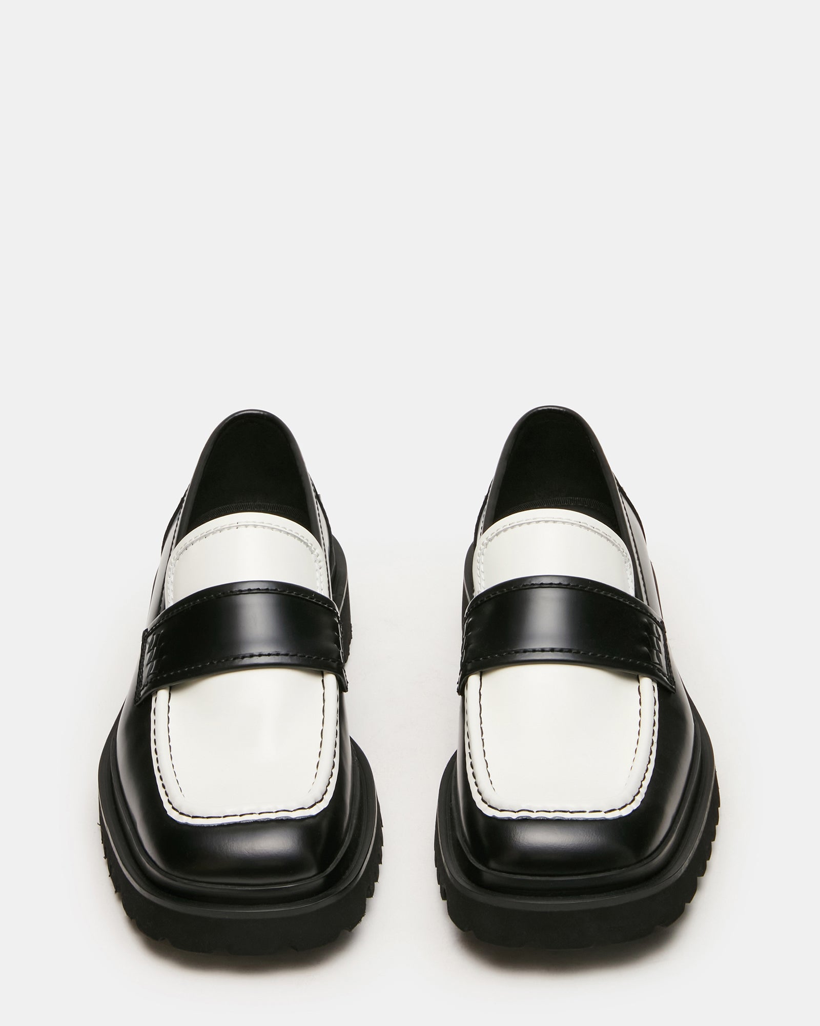VINCENZO BLACK/WHITE LEATHER - view 4