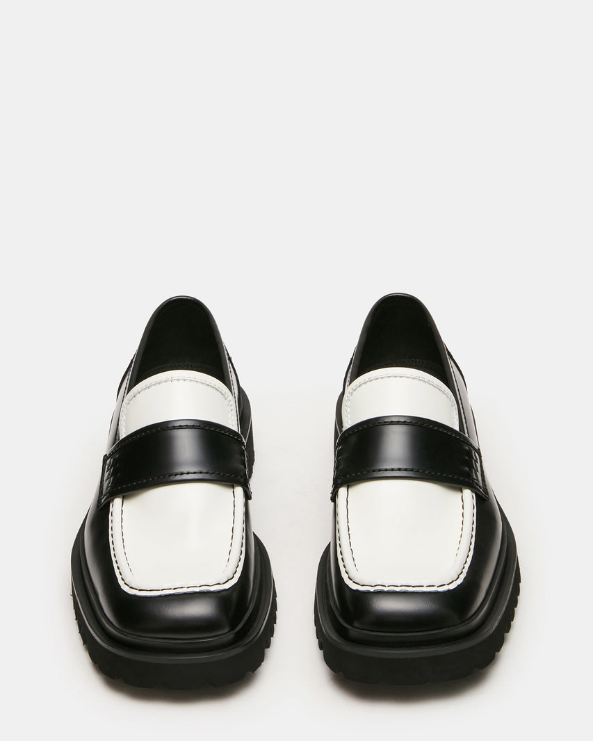 VINCENZO BLACK/WHITE LEATHER - view 4