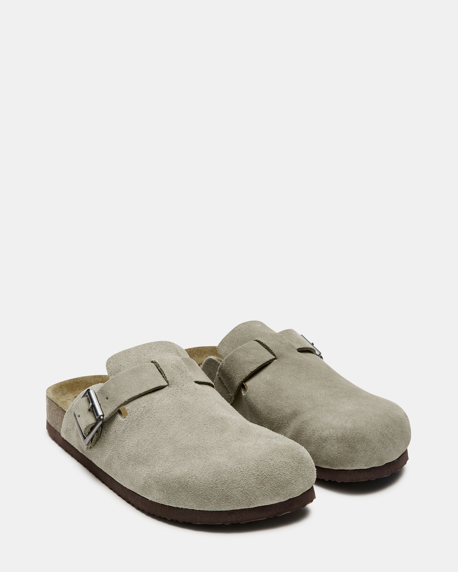 Taupe Clog Slip Ons