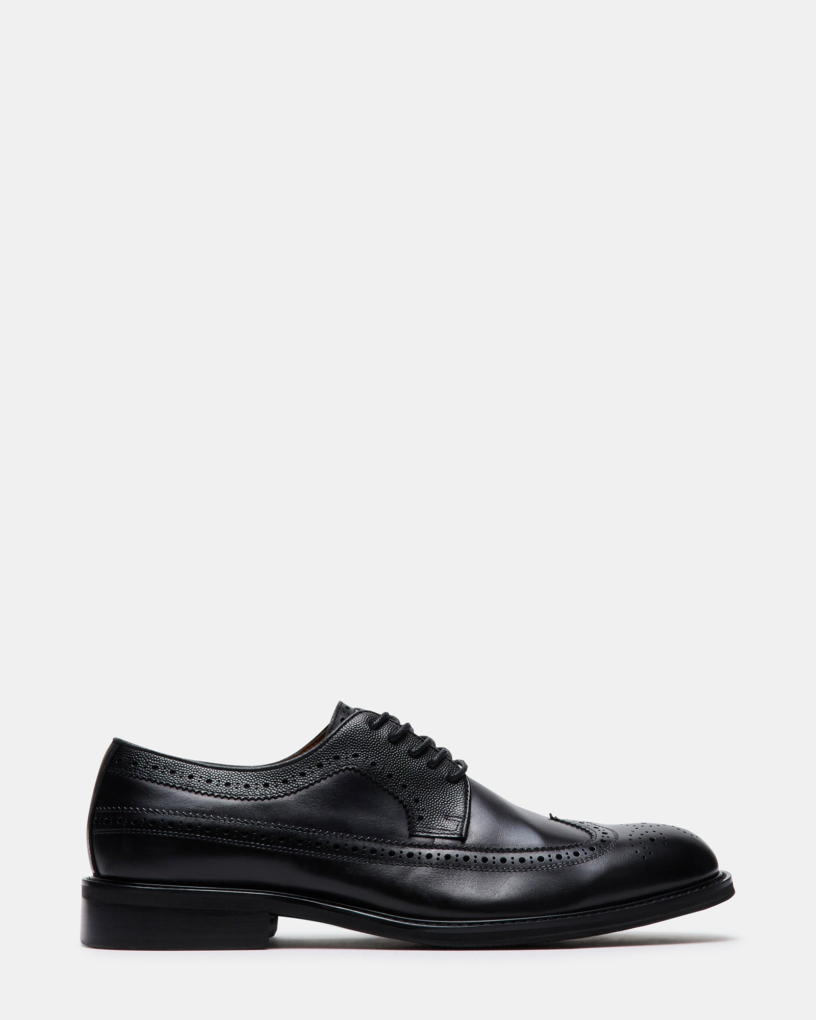 XAVION Black Leather Lace-Up Dress Shoe | Men's Dress Shoes – Steve Madden