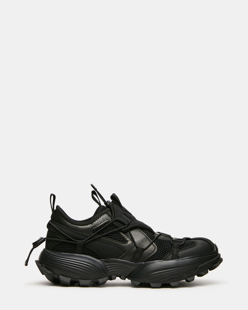 ZAREK Black Athletic Mesh Chunky Low-Top Men's Sneaker | Steve Madden