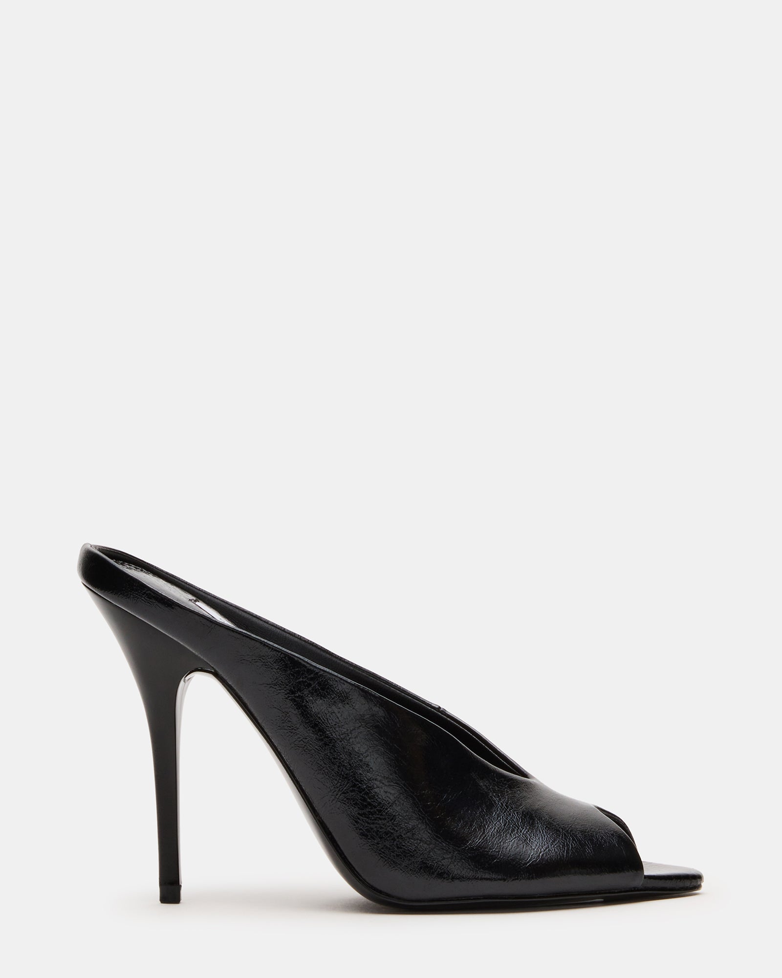 AGAZE Black Peep-Toe Stiletto Women's Heel | Steve Madden