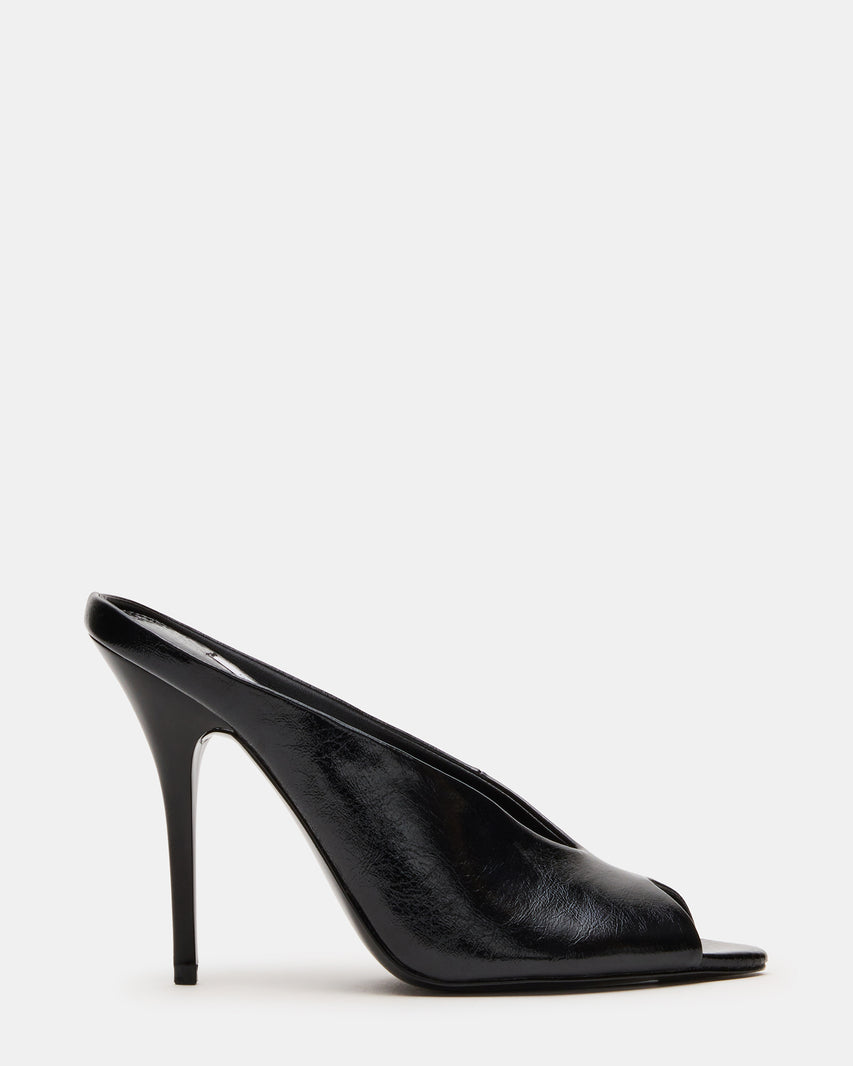 AGAZE Black Peep-Toe Stiletto Women's Heel | Steve Madden