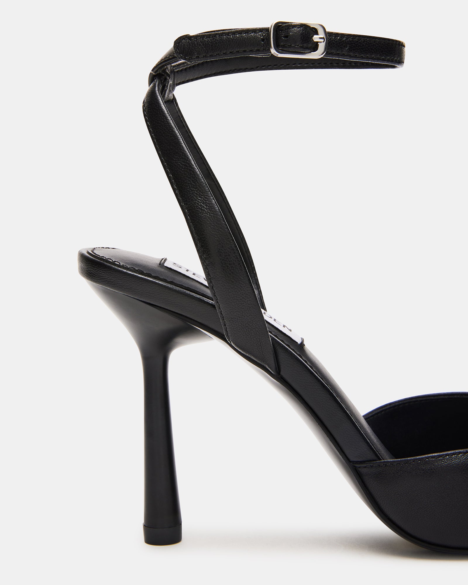 ALLIANCE Black Leather Pointed Toe Pump | Women's Heels – Steve Madden