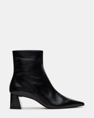 Ashli Black Leather Women's Ankle Bootie