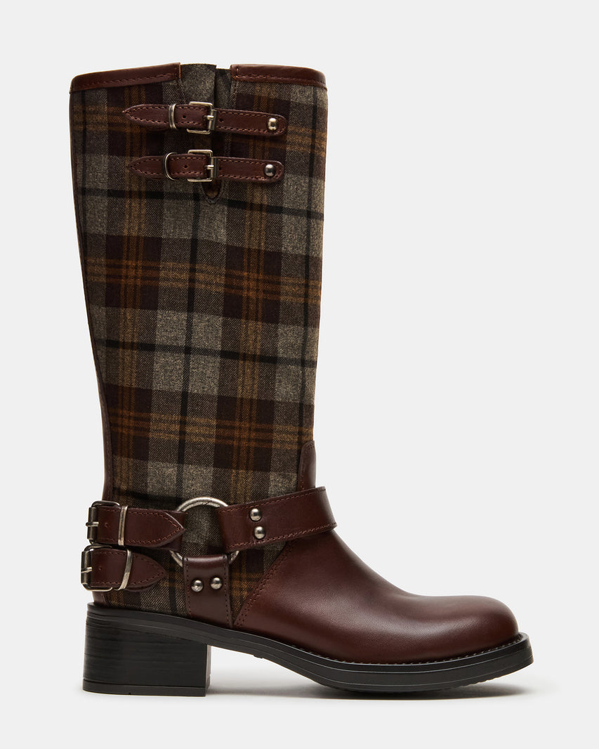 Steve Madden ASTOR FLANNEL BROWN MULTI