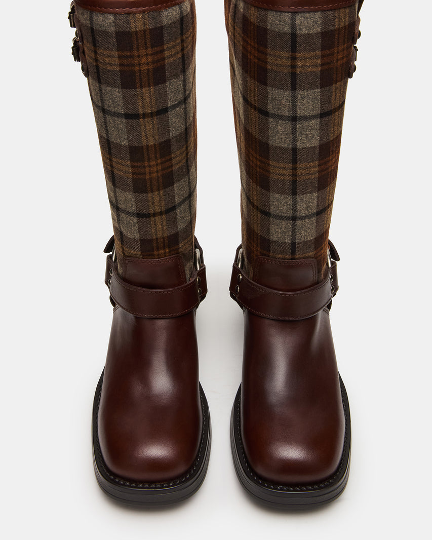 ASTOR FLANNEL BROWN MULTI