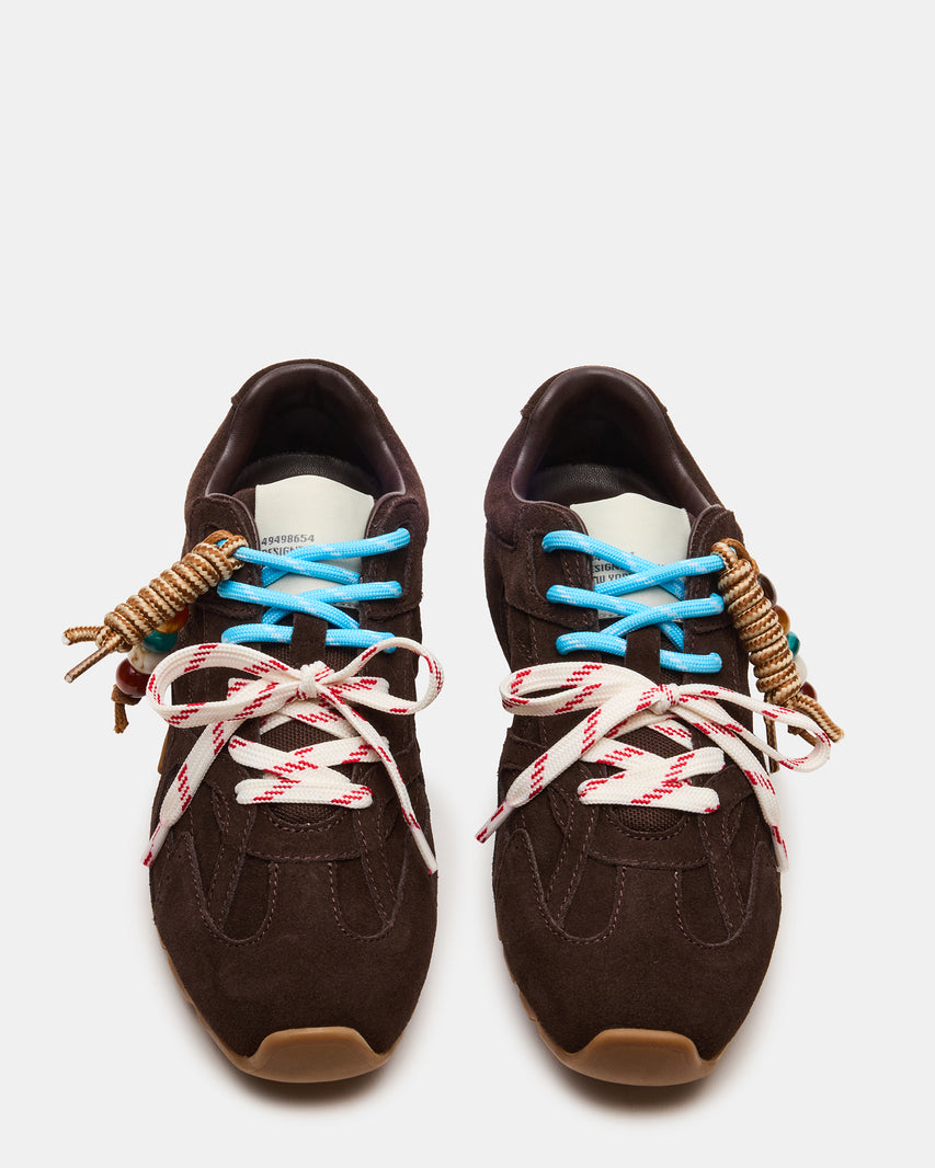 AZIEL CHARM BROWN SUEDE