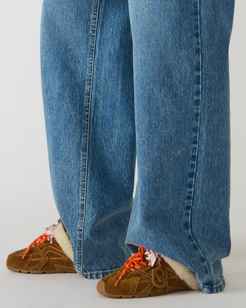 AZIEL MULE CHESTNUT SUEDE