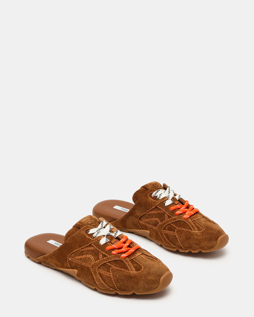 AZIEL MULE CHESTNUT SUEDE