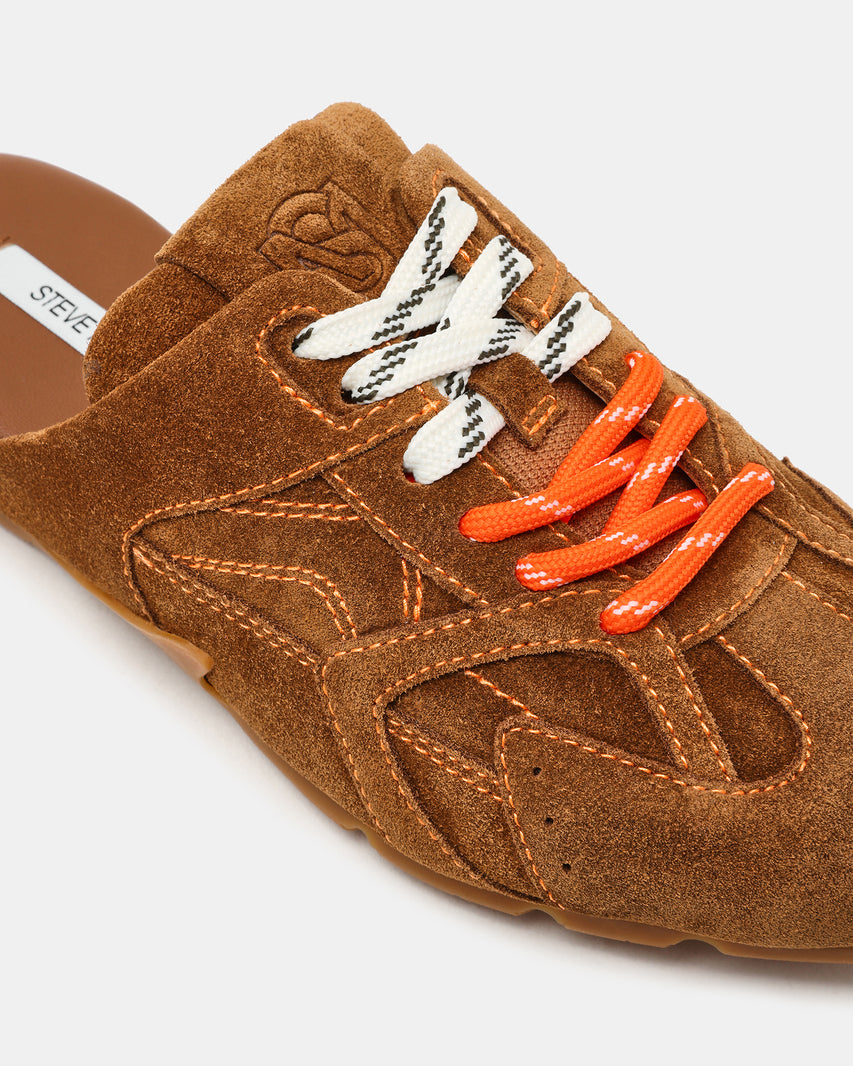 AZIEL MULE CHESTNUT SUEDE