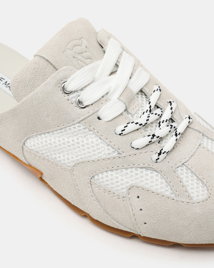AZIEL MULE WHITE SUEDE