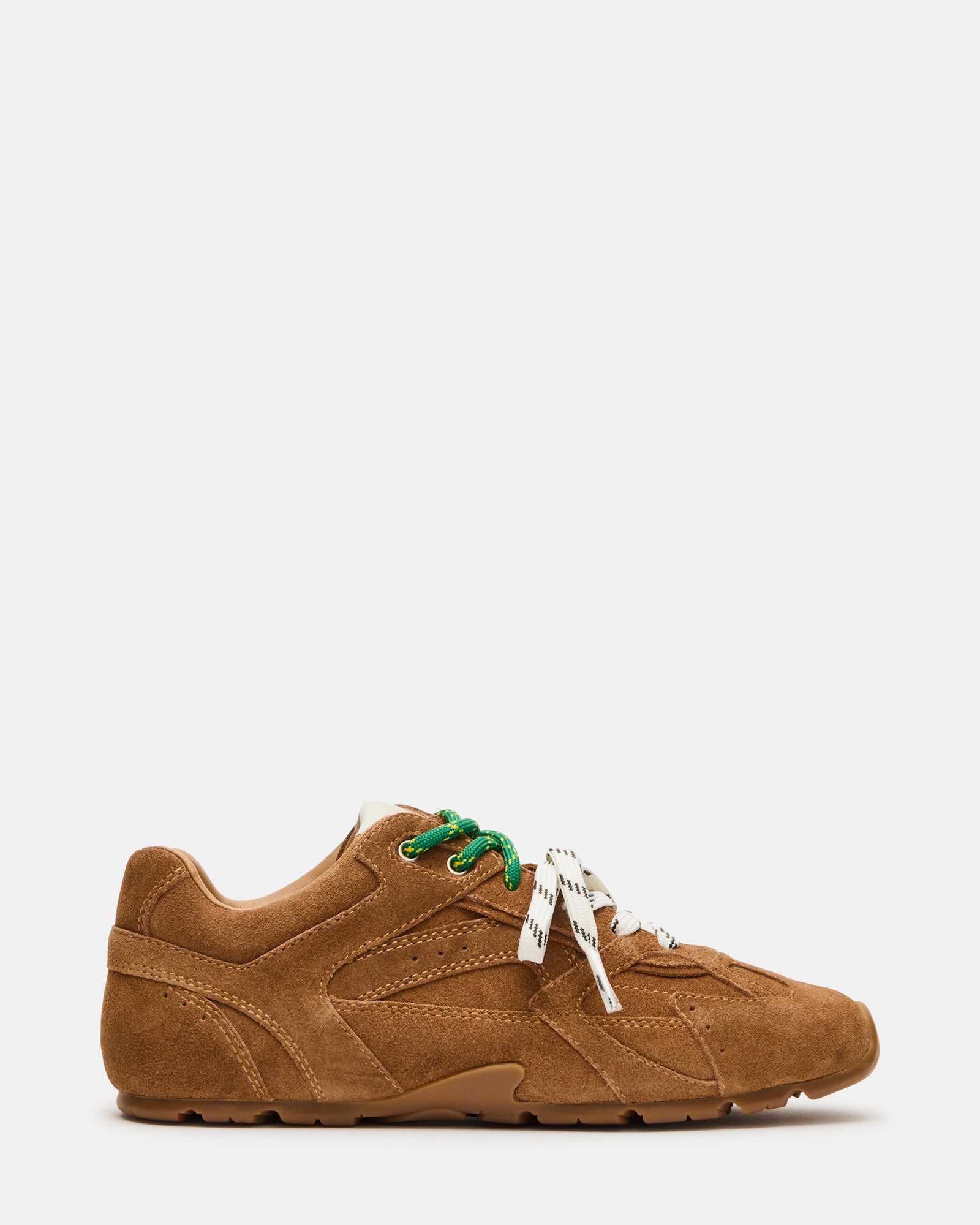 AZIEL Camel Suede Low-Top Lace-Up Women's Sneakers – Steve Madden