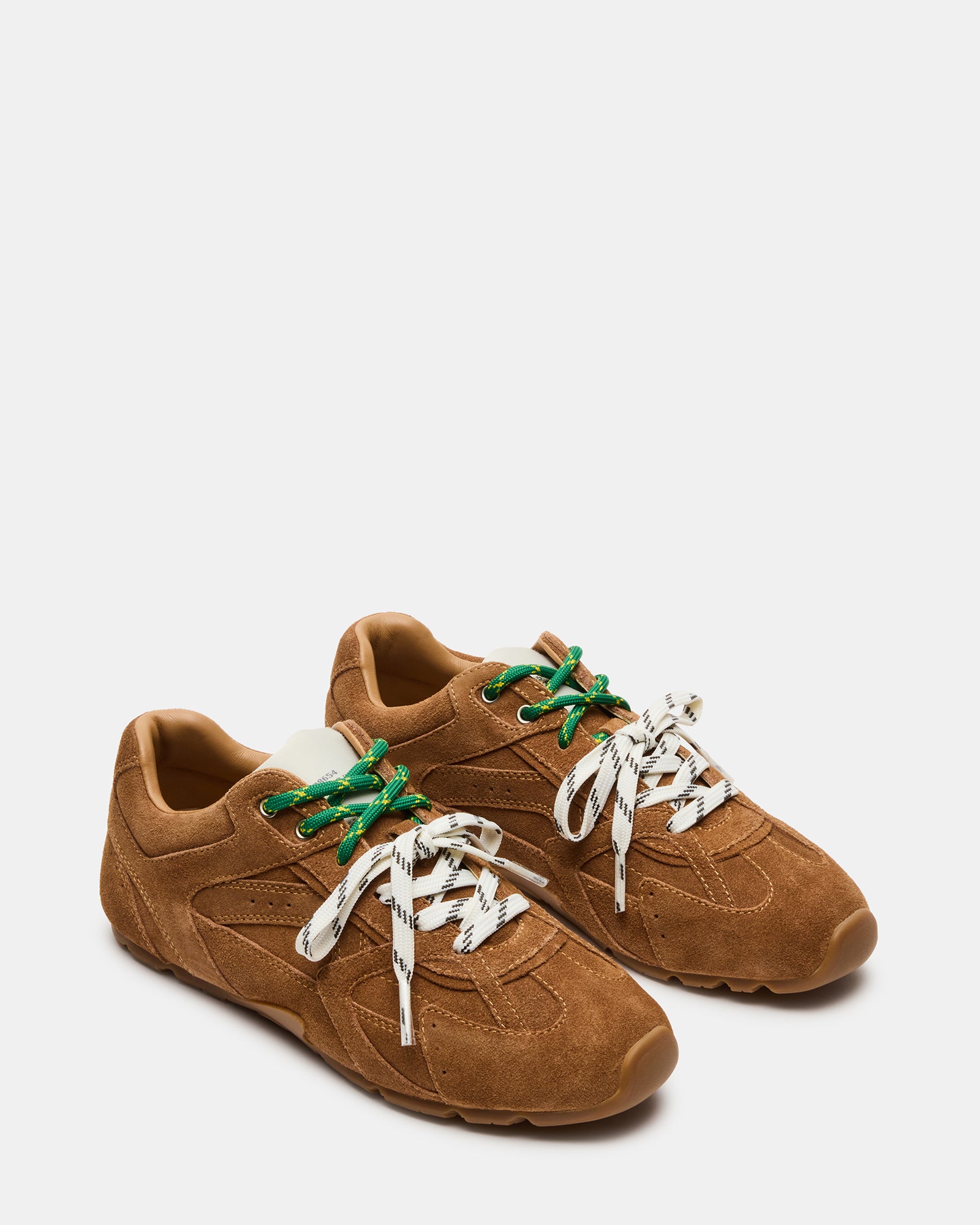 AZIEL Camel Suede Low-Top Lace-Up Women's Sneakers – Steve Madden