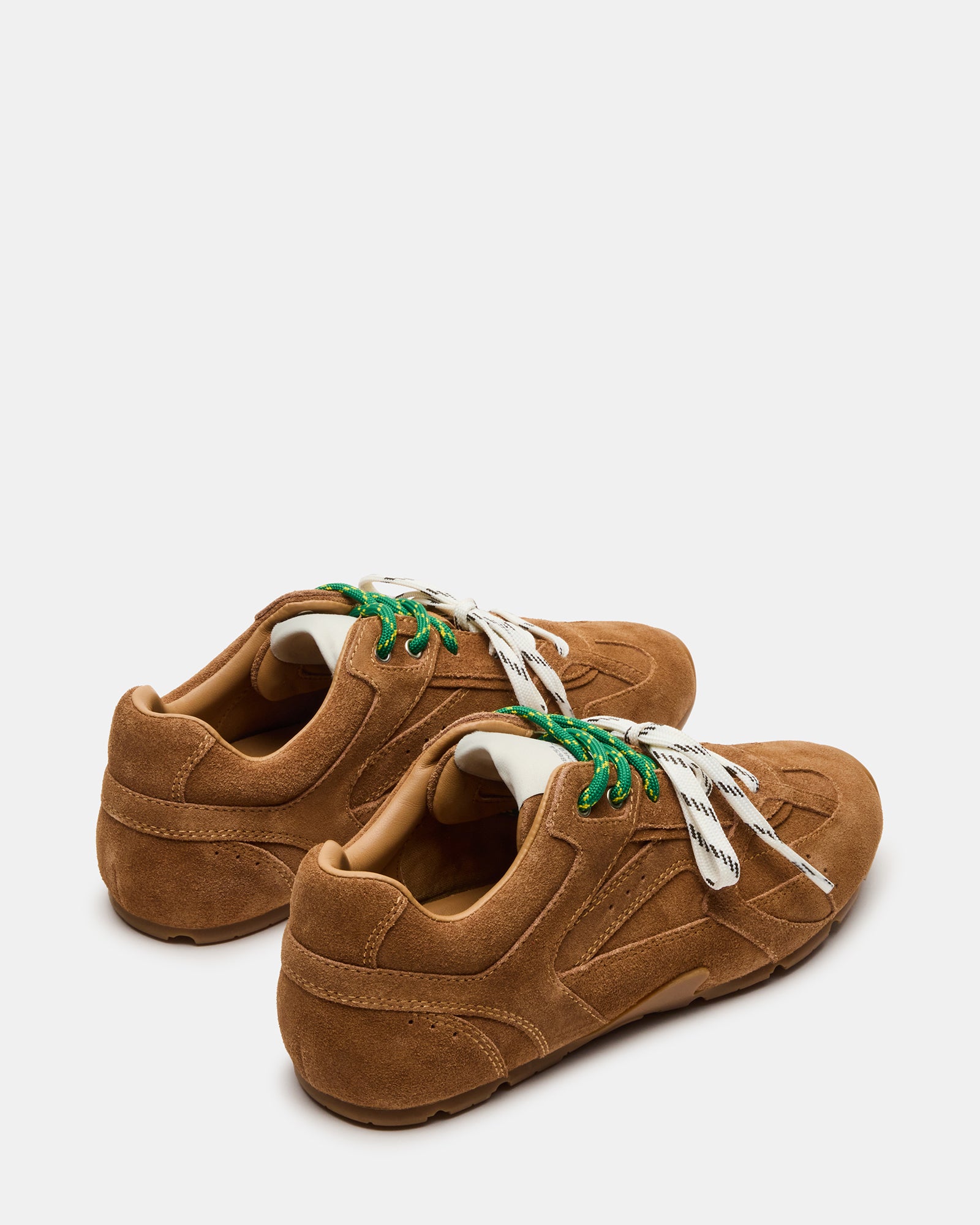 AZIEL Camel Suede Low-Top Lace-Up Women's Sneakers – Steve Madden