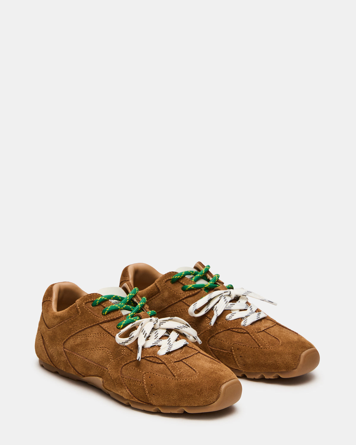 AZIEL Camel Suede Low-Top Lace-Up Women's Sneakers – Steve Madden