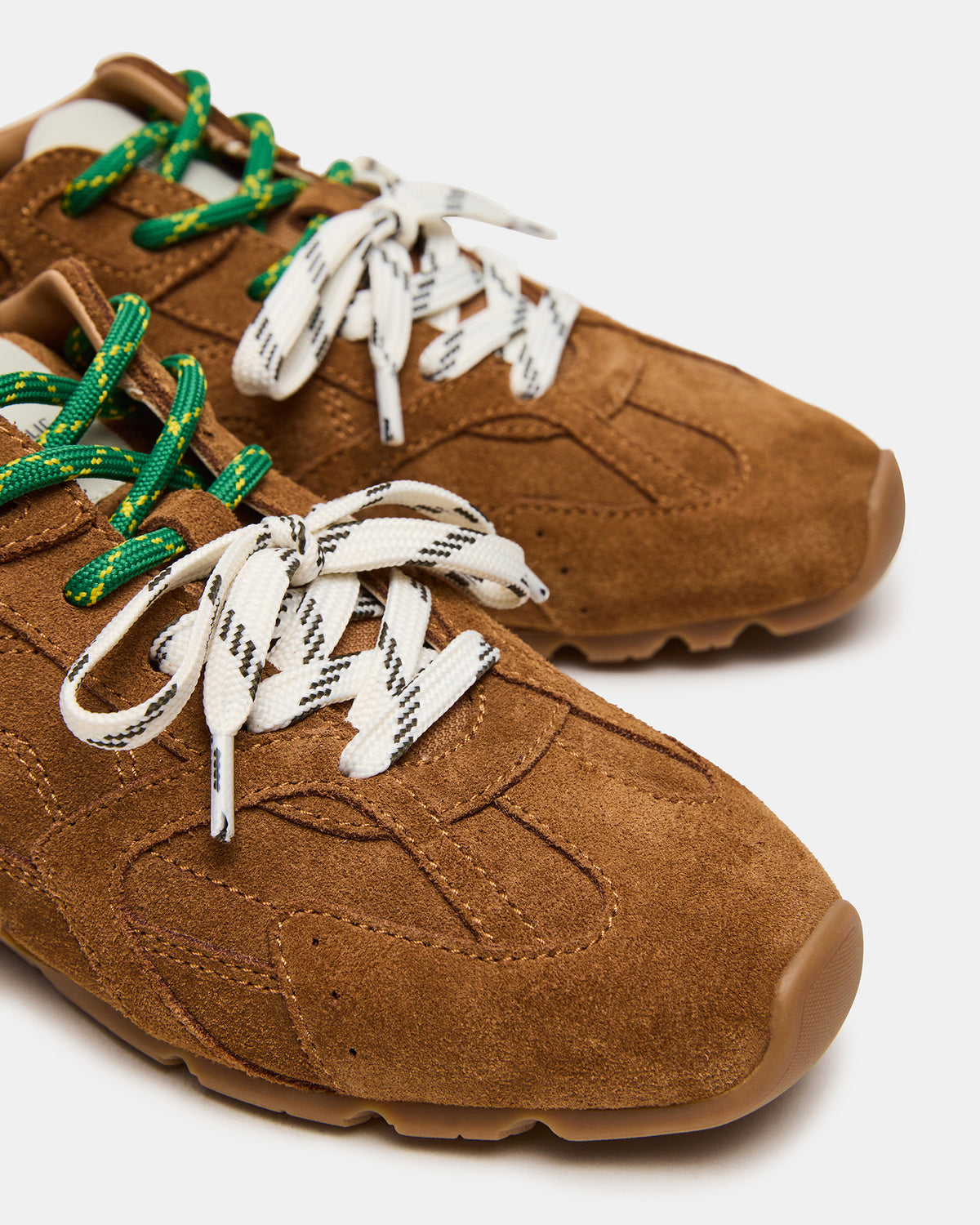 AZIEL Camel Suede Low-Top Lace-Up Women's Sneakers – Steve Madden