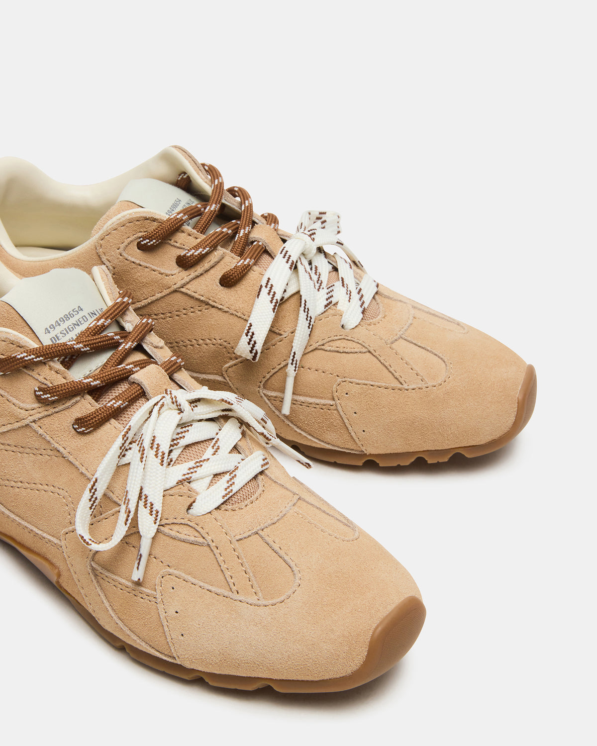 AZIEL Sand Suede Low-Top Lace-Up Women's Sneakers – Steve Madden