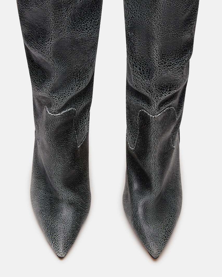 BADDIE BLACK DISTRESSED