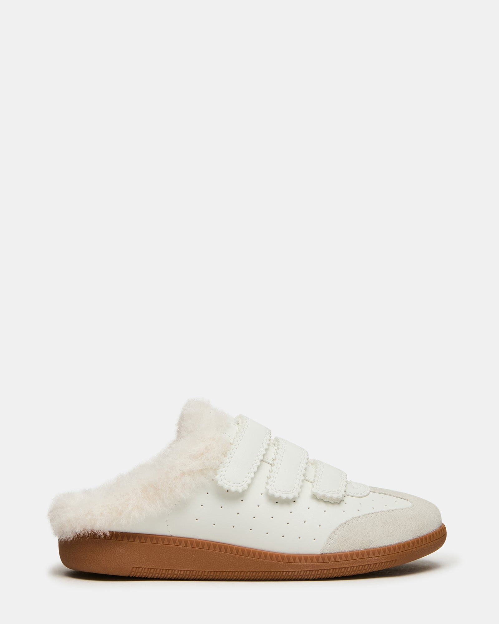 BECA White Mule Slip-On Velcro Low-Top Women's Sneaker | Steve Madden