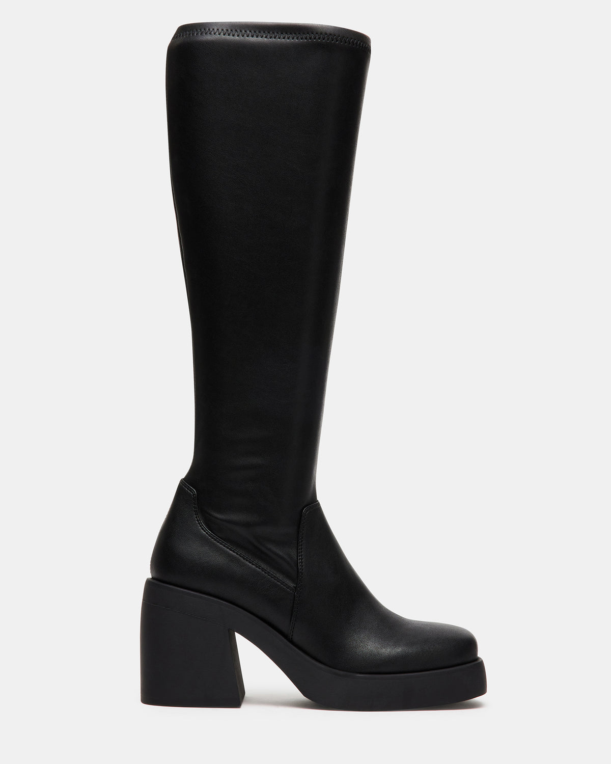 BERKLEIGH Black Wide Calf Women's Knee High Boot | Steve Madden