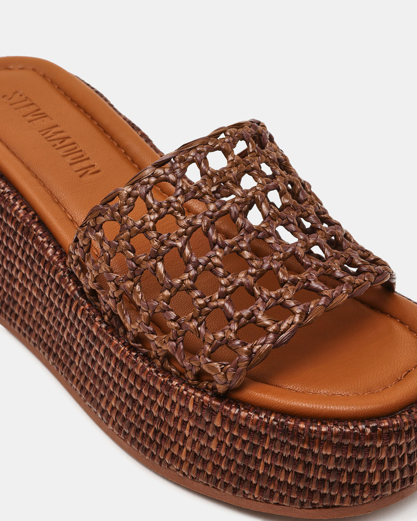 BRANDY BROWN RAFFIA
